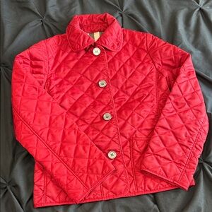 Burberry Kids Scarlet Quilted Puffer Coat